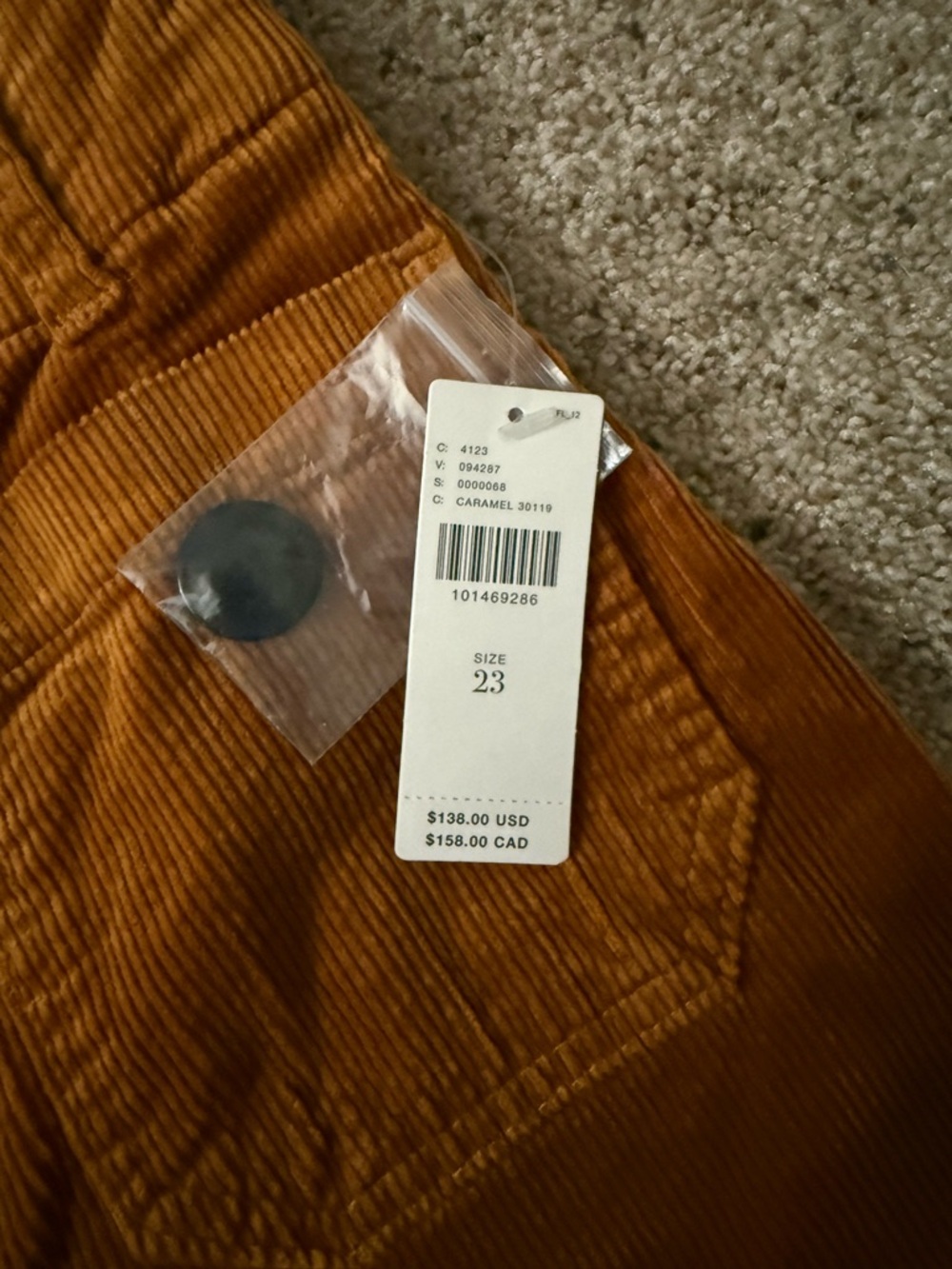 Anthropologie Colette Corduroy Crop Wide-Leg Pants by Maeve - Picture 7 of 7